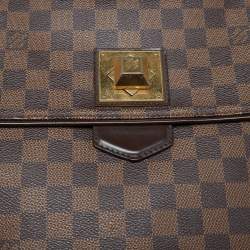 Pre Owned Louis Vuitton Damier Ebene Canvas Bergamo MM Bag
