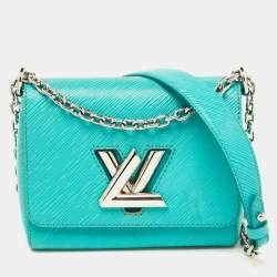 Pre Owned Louis Vuitton Turquoise Epi Leather Twist PM Bag