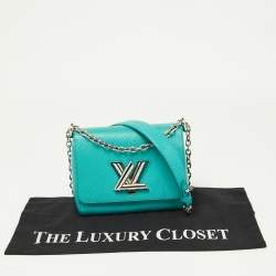 Pre Owned Louis Vuitton Turquoise Epi Leather Twist PM Bag