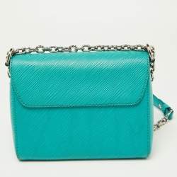 Pre Owned Louis Vuitton Turquoise Epi Leather Twist PM Bag