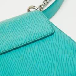 Pre Owned Louis Vuitton Turquoise Epi Leather Twist PM Bag