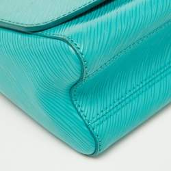 Pre Owned Louis Vuitton Turquoise Epi Leather Twist PM Bag