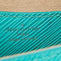 Pre Owned Louis Vuitton Turquoise Epi Leather Twist PM Bag