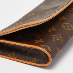 Pre Owned Louis Vuitton Monogram Canvas Twin Pochette GM Bag