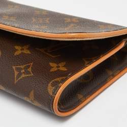 Pre Owned Louis Vuitton Monogram Canvas Twin Pochette GM Bag