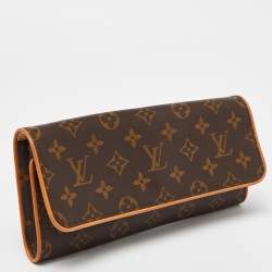 Pre Owned Louis Vuitton Monogram Canvas Twin Pochette GM Bag