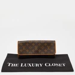 Pre Owned Louis Vuitton Monogram Canvas Twin Pochette GM Bag