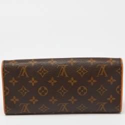 Pre Owned Louis Vuitton Monogram Canvas Twin Pochette GM Bag
