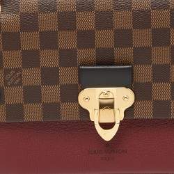 Pre Owned Louis Vuitton Bordeaux Damier Ebene Canvas Vavin PM Bag