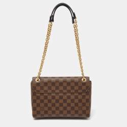 Pre Owned Louis Vuitton Bordeaux Damier Ebene Canvas Vavin PM Bag