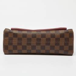 Pre Owned Louis Vuitton Bordeaux Damier Ebene Canvas Vavin PM Bag