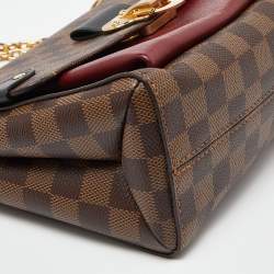 Pre Owned Louis Vuitton Bordeaux Damier Ebene Canvas Vavin PM Bag