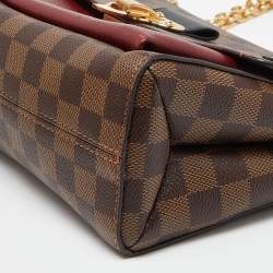 Pre Owned Louis Vuitton Bordeaux Damier Ebene Canvas Vavin PM Bag