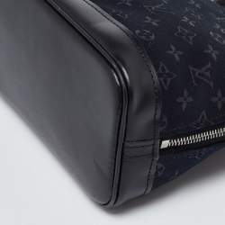 Pre Owned Louis Vuitton Black Monogram Satin and Leather Limited Edition Alma Mini Bag