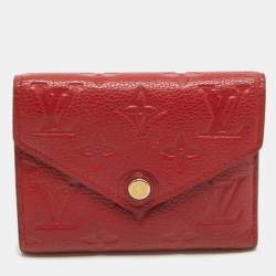 Louis Vuitton Cherry Monogram Empreinte Leather Compact Curieuse Wallet