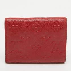 Louis Vuitton Cherry Monogram Empreinte Leather Compact Curieuse Wallet