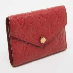 Louis Vuitton Cherry Monogram Empreinte Leather Compact Curieuse Wallet
