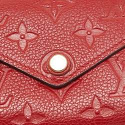 Louis Vuitton Cherry Monogram Empreinte Leather Compact Curieuse Wallet