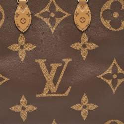 Pre Owned Louis Vuitton Monogram Reverse Giant Canvas OnTheGo GM Bag