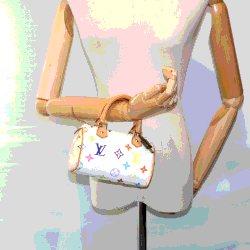 Louis Vuitton x Takashi Murakami White Multicolour Coated Canvas Monogram Speedy Satchel Bag