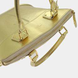 Louis Vuitton Gold Leather Suhali Lockit GM Satchel bag