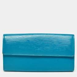 Louis Vuitton Cyan Epi Leather Sarah Wallet