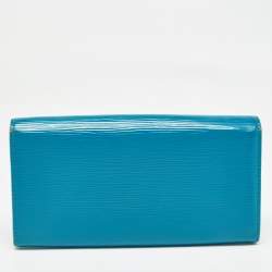 Louis Vuitton Cyan Epi Leather Sarah Wallet