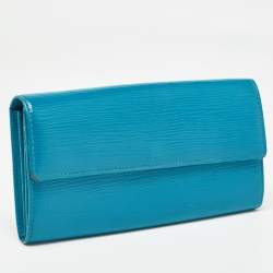 Louis Vuitton Cyan Epi Leather Sarah Wallet