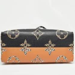 Pre Owned Louis Vuitton Black Monogram Giant Jungle Canvas Onthego GM Bag