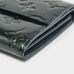 Louis Vuitton Bleu Nuit Monogram Vernis Sarah Wallet