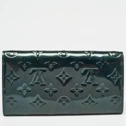 Louis Vuitton Bleu Nuit Monogram Vernis Sarah Wallet