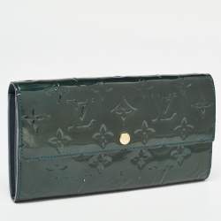 Louis Vuitton Bleu Nuit Monogram Vernis Sarah Wallet