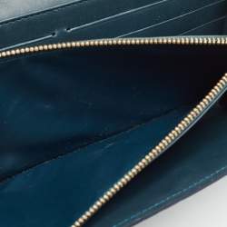 Louis Vuitton Bleu Nuit Monogram Vernis Sarah Wallet