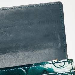 Louis Vuitton Bleu Nuit Monogram Vernis Sarah Wallet