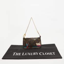 Pre Owned Louis Vuitton Monogram Canvas Printed Mini Pochette Accessoires Pouch