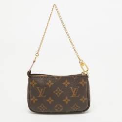 Pre Owned Louis Vuitton Monogram Canvas Printed Mini Pochette Accessoires Pouch