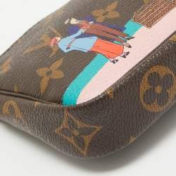 Pre Owned Louis Vuitton Monogram Canvas Printed Mini Pochette Accessoires Pouch