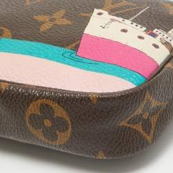 Pre Owned Louis Vuitton Monogram Canvas Printed Mini Pochette Accessoires Pouch