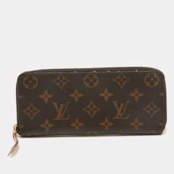 Louis Vuitton Rose Ballerine Monogram Canvas Clémence Wallet