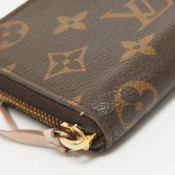 Louis Vuitton Rose Ballerine Monogram Canvas Clémence Wallet