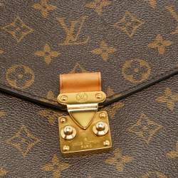 Pre Owned Louis Vuitton Monogram Canvas Pochette Metis Bag