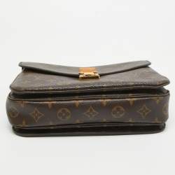 Pre Owned Louis Vuitton Monogram Canvas Pochette Metis Bag