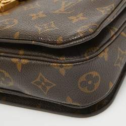 Pre Owned Louis Vuitton Monogram Canvas Pochette Metis Bag