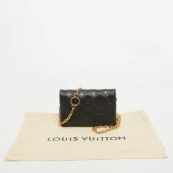 Pre Owned Louis Vuitton Black Monogram Leather Coussin Pochette Bag