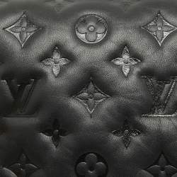 Pre Owned Louis Vuitton Black Monogram Leather Coussin Pochette Bag