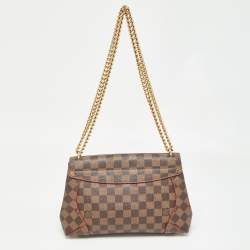 Pre Owned Louis Vuitton Cerise Damier Ebene Canvas Caissa Bag
