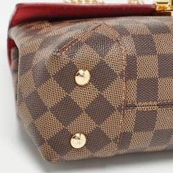 Pre Owned Louis Vuitton Cerise Damier Ebene Canvas Caissa Bag