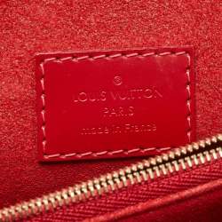 Pre Owned Louis Vuitton Cerise Damier Ebene Canvas Caissa Bag