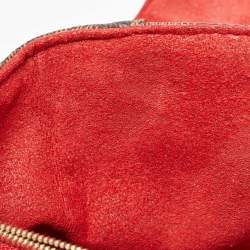 Pre Owned Louis Vuitton Cerise Damier Ebene Canvas Caissa Bag