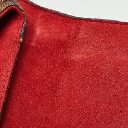 Pre Owned Louis Vuitton Cerise Damier Ebene Canvas Caissa Bag